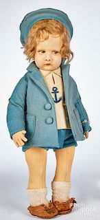 Lenci sailor girl felt doll