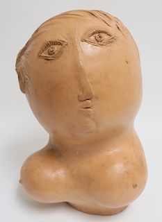 Robert & Jean Cloutier, Ceramic Bust of Woman