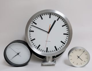 Group of Three Modern Clocks