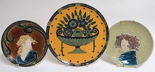 Art Nouveau Figural Plates, Primavera Platter