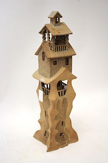 Contemporary Ceramic Tower American Art Pottery