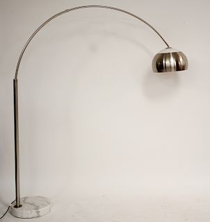 Mid Century Chrome Arc Floor Lamp