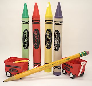 Think Big Crayons, Pencil, etc c 1979