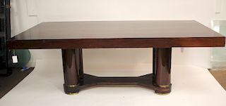 Art Deco 30's Rosewood Draw-leaf Dining Table