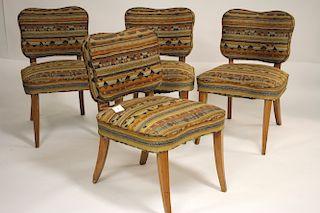 4 American Mid Century Cherry Side Chairs