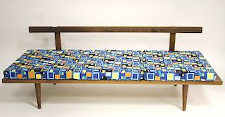 Mid century Modern wood/upholstered Daybed
