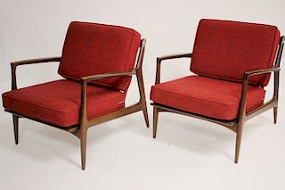 Pair of Kofod Larsen for Selig Armchairs