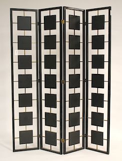 Mid Century Lacquer 4-Panel Room Divider