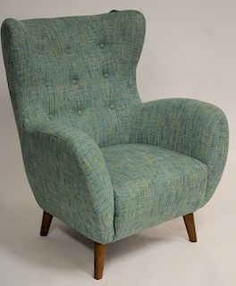 Mid century Modern Style Upholstered Lounge Chair