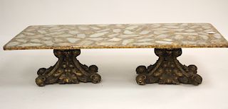 Rococo Style Gilt Composition Coffee Table