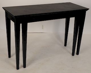 Contemporary Leather Clad Console Table