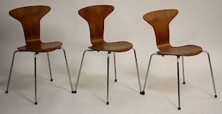 3 Arne Jacobsen for Fritz Hansen Series 7 Chairs