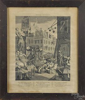 William Hogarth engraving, titled Beer Street,
