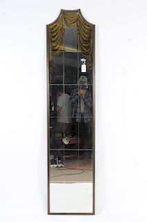 French Eglomise Decorated Pier Mirror, 1950's