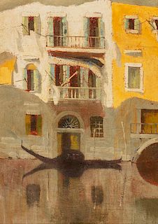 Gennaro Favai (Venezia 1879-Venezia 1958)  - Sun in Venice