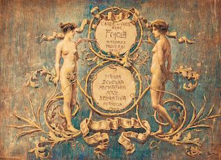 Filippo Mola (Civitavecchia 1849-Brescia 1918)  - Lotto di sei opere commemorative della Casa Savoia e del pittore