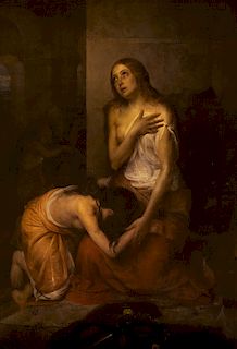 Ferdinando Galli (Milano 1814-Roma ?)  - Saint Agathe and Saint Lucy
