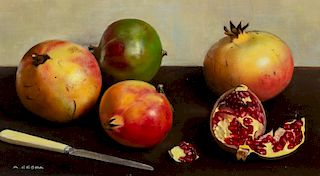 A. Cespa (Scuola romana del XX secolo)- Pomegranates