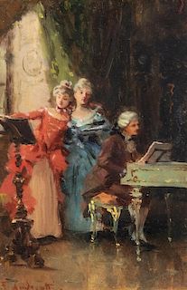 Federico Andreotti (Firenze 1847-1930)  - Concertino domestico