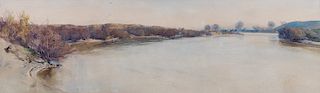 Onorato Carlandi (Roma 1848-1939)  - Rome, the Tiber river