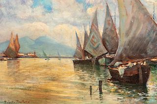 Fausto Pratella (Napoli 1888-1946)  - Boats
