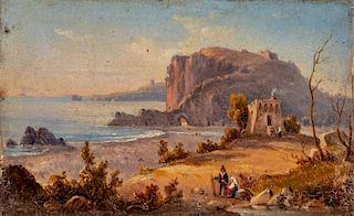 A. de Crescenzo (Scuola napoletana prima metà del XIX secolo)- Palinuro gulf in Salerno