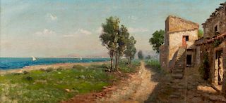 Mario Mirabella (Palermo 1870-1931)  - Paesaggio siciliano