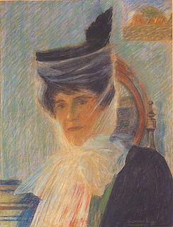 Gino Severini (Cortona 1883-Parigi 1966)  - Portrait of the mother, 1907