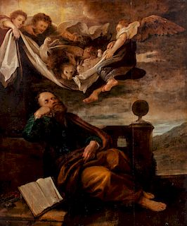 Attribuito a Marcus Geeraerts il Giovane (Bruges 1561 circa – Londra 1636), da Domenico Fetti- The dream of Saint Peter