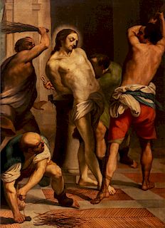 Atelier di Marco Benefial (Roma 1684 – 1764)- The Flagellation of Christ