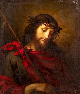 Scuola italiana, fine secolo XVIII - inizi secolo XIX- Christ with crown of thorns