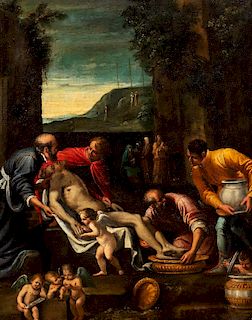 Emilio Savonanzi (Bologna 1580-Camerino 1666)  - The entombment of Christ