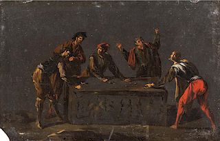 Scuola fiamminga, secolo XVII- Dice players