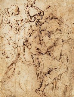 Attribuito a Jacopo Zanguidi, detto il Bertoja (Parma 1544 - 1574)- Venus, Mars and Cupid