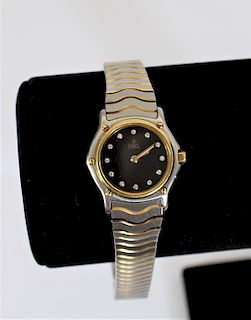 18k Gold Bezel Diamond Watch