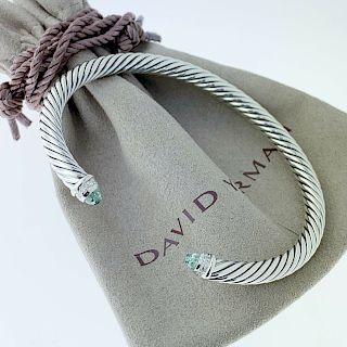 David Yurman Prasiolite Diamond 5mm Bracelet