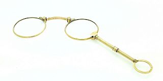 AntiqueF.B. 14k Gold Lorgnette Glasses