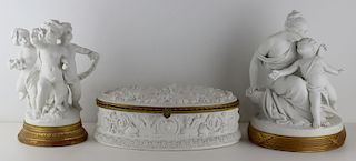 Grouping of Parian Porcelain Inc. Sevres.