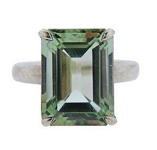 Tiffany &amp; Co Sparklers Sterling Green Quartz Ring