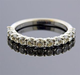 18K Gold Diamond Wedding Band Ring