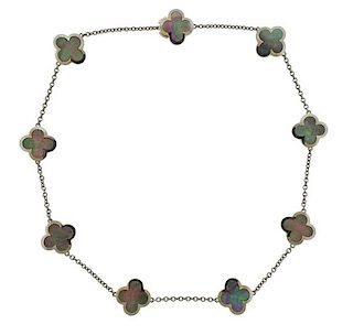 Van Cleef &amp; Arpels Pure Alhambra Mother of Pearl Gold Necklace
