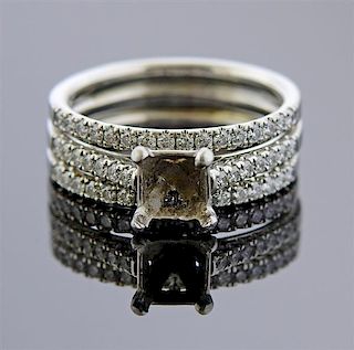Platinum Diamond Wedding Engagement Ring Mounting