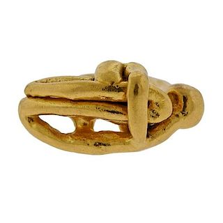 Jean Mahie 22k Gold Figural Ring