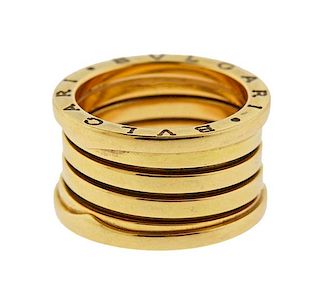Bvlgari Bulgari B.Zero1 18k Yellow Gold Band Ring 