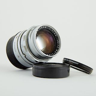 Leitz SummiCron 1:2/50 Camera Lens with Accessory Goggles and B+W Polarizing Filter