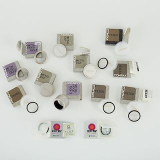 Group of 14 Camera Components Hoods Filters Caps