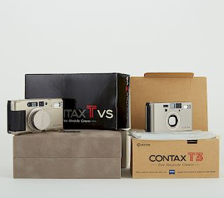 Grp: 3 Contax Cameras TVS T2  and T3