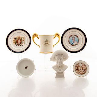 6 ENGLISH ROYALTY KINGS AND QUEENS CERAMICS
