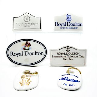6 ROYAL DOULTON ADVERTISING PLAQUES