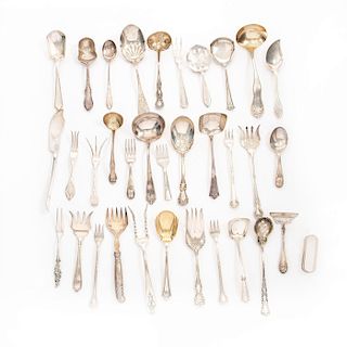 34 PIECES, STERLING SILVER FLATWARE